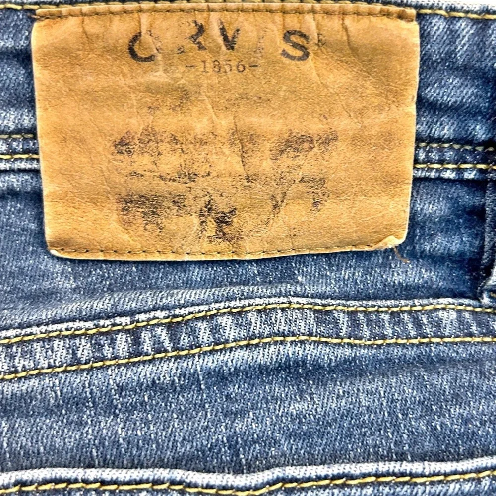 Orvis Jeans Mens 42x32 Straight Leg Medium Blue 5-Pocket Stretch Denim Outdoor